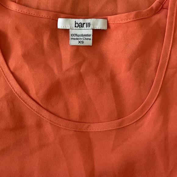 bar lll • orange sleeveless high-low tank • xs - Picture 5 of 6